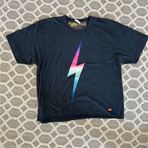 Aviator Nation NWT rainbow lightening bolt T shirt